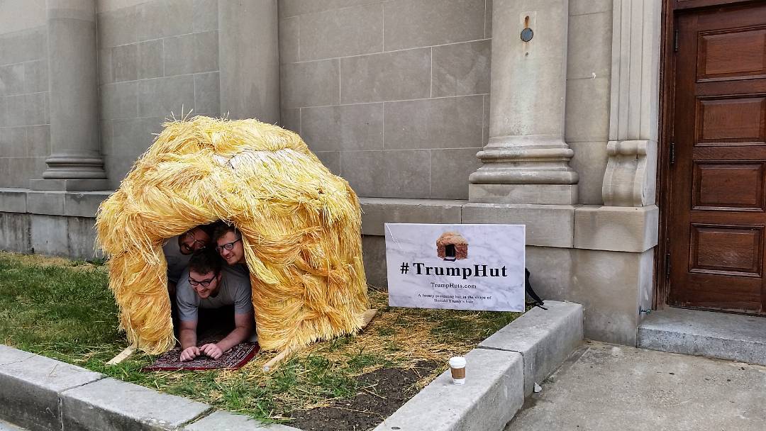 The Trump Hut in Cleveland (photo via @ hgc427/Instagram)