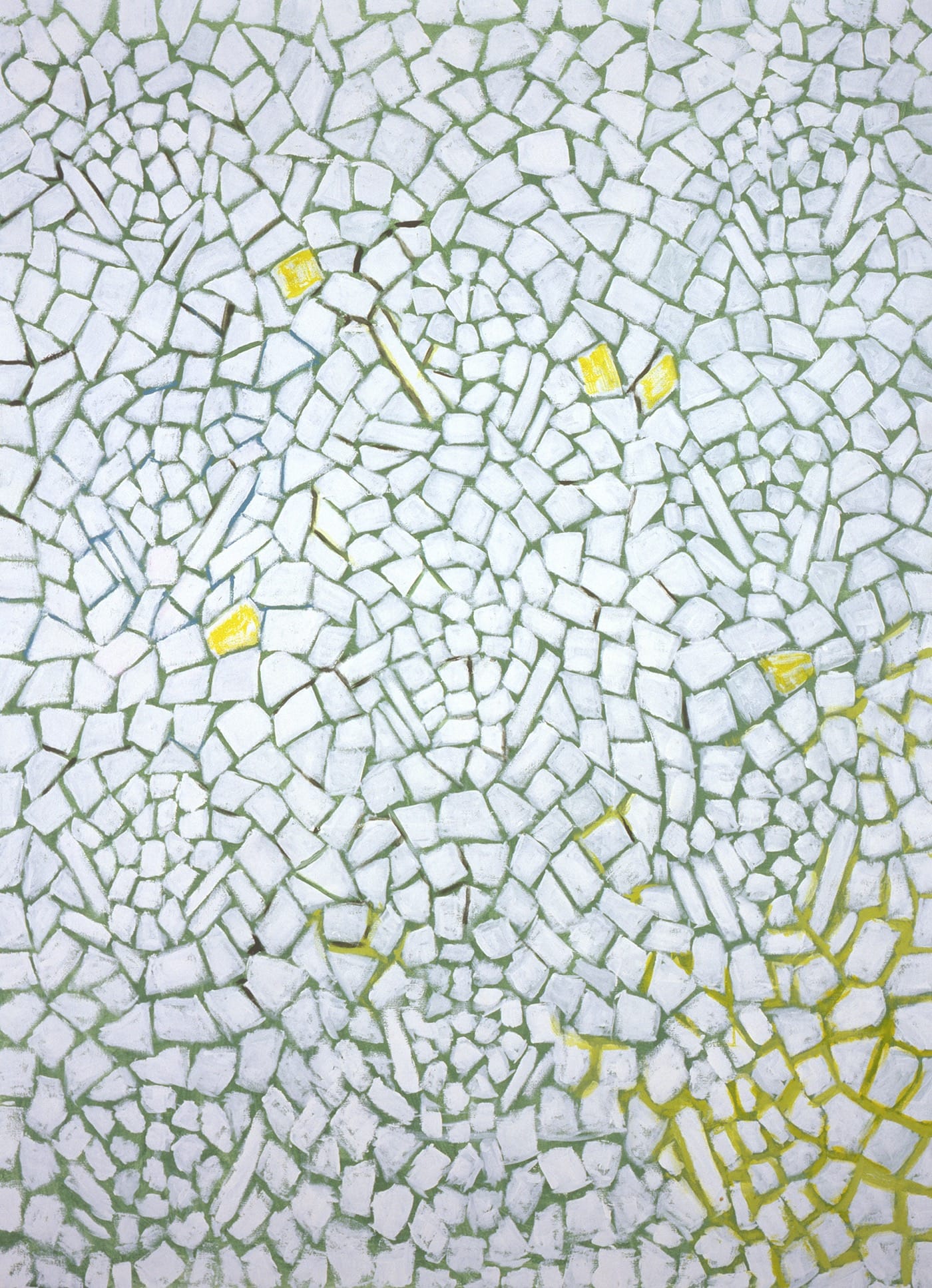 White Roses Sing and Sing, 1976 Acrylic on canvas, 72 1/2 × 52 3/8 in. Smithsonian American Art Museum; Bequest of the artist