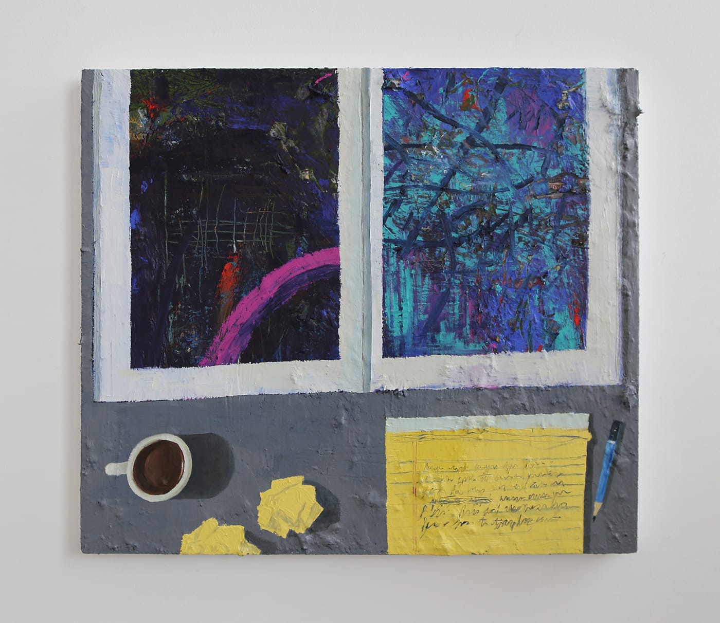 Paul Gagner, "Abstraction as a Second Language" (2014), oil on canvas (click to enlarge)