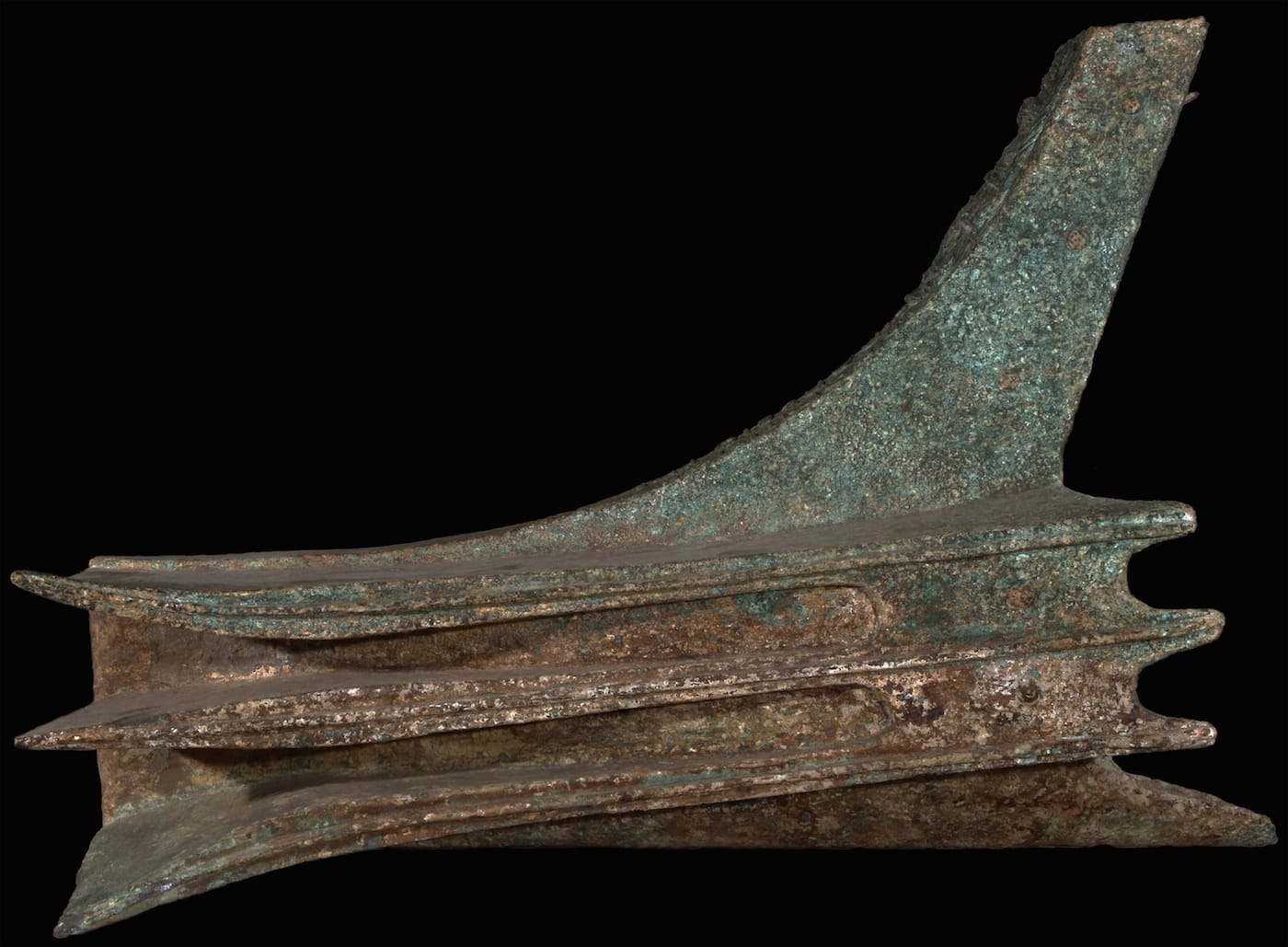 Bronze rostrum from Roman warship, from the seabed near Levanzo, Sicily (ca 240 BCE) (Soprintendenza del Mare © Regione Siciliana)