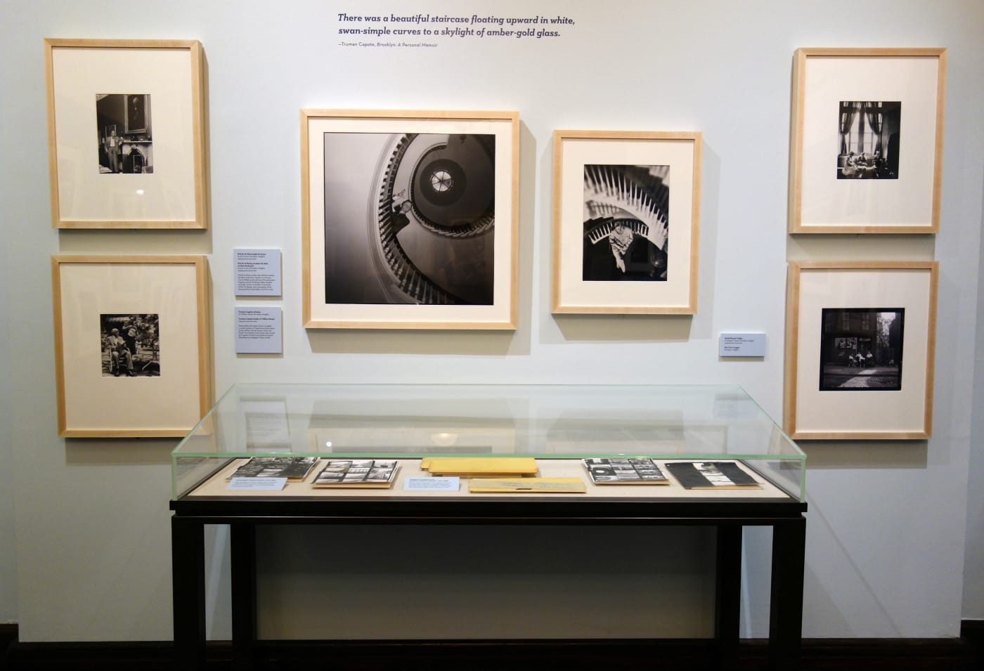 Installation view of 'Truman Capote’s Brooklyn: The Lost Photographs of David Attie' (photo by the author for Hyperallergic)