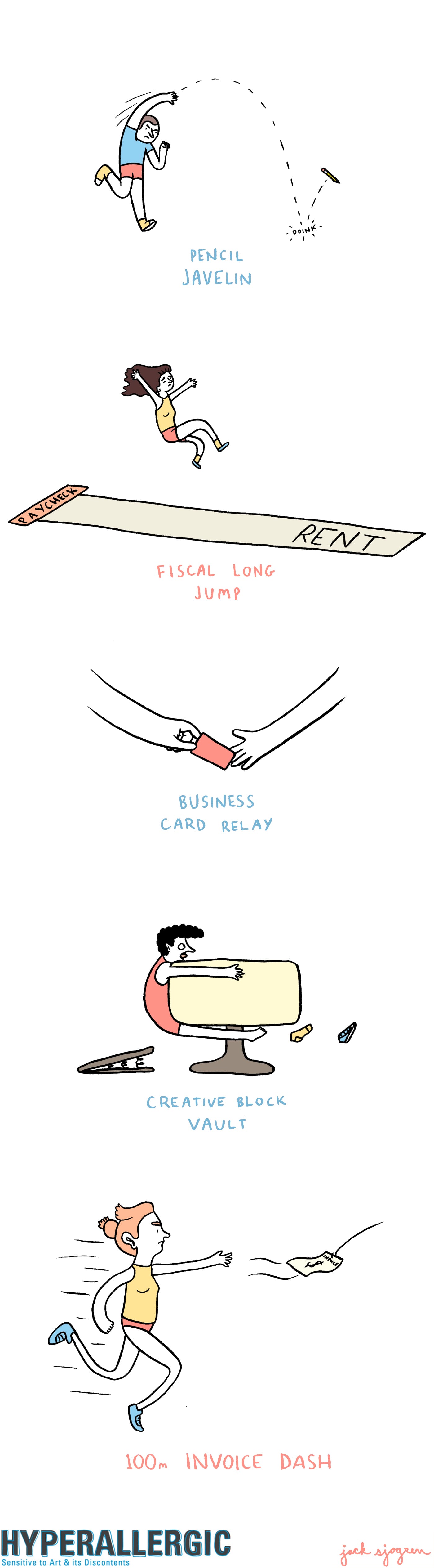 comic-freelance olympics