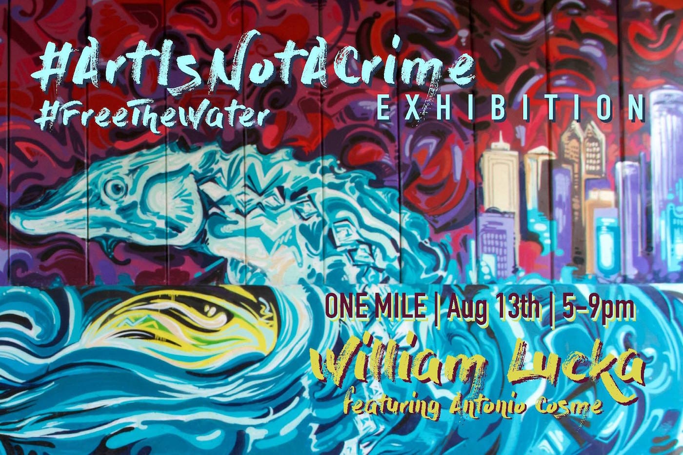 An exhibition of William Lucka’s and Antonio Cosme's work doubles as a fundraiser for their defense fund.