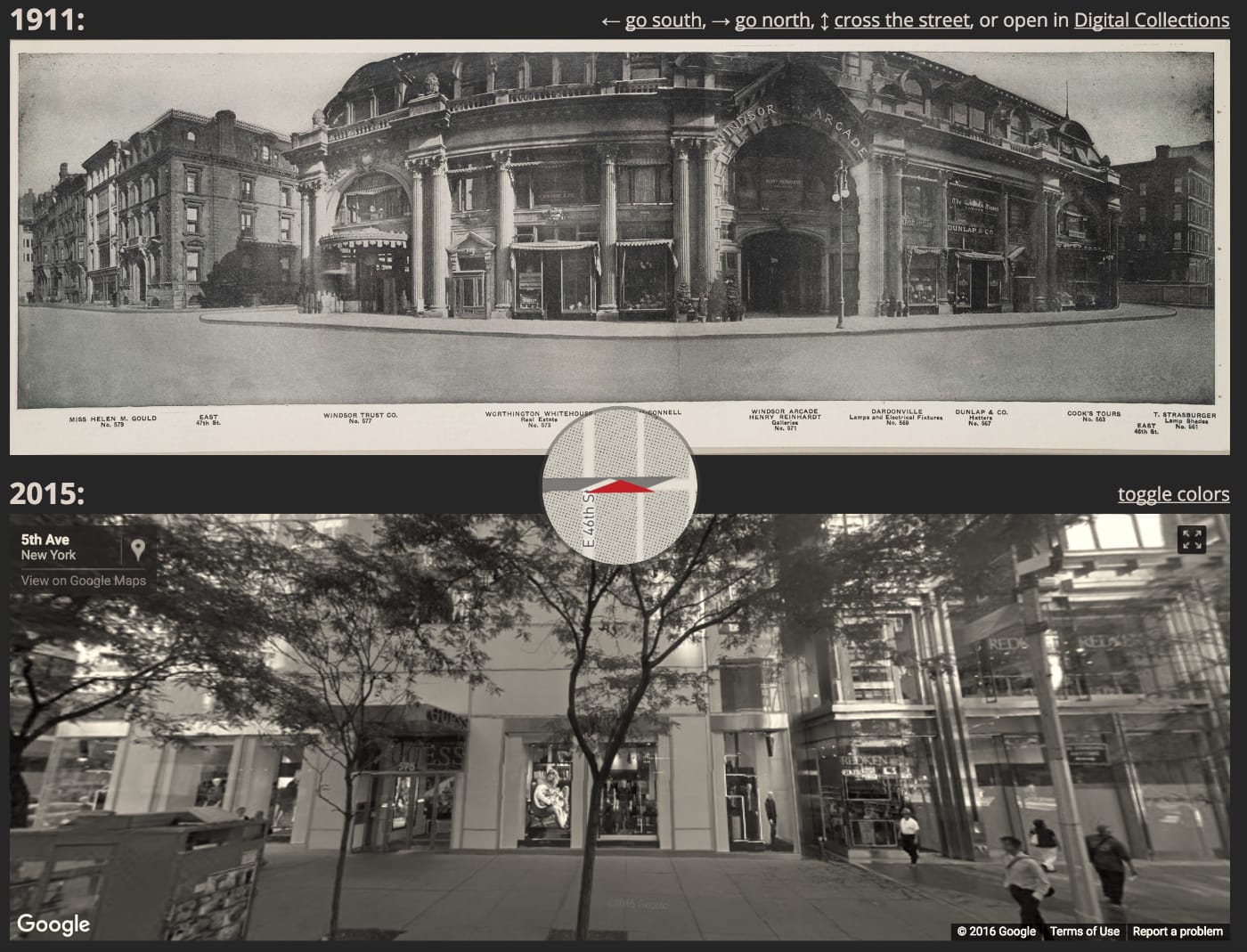 Street View, Then & Now: New York City's Fifth Avenue