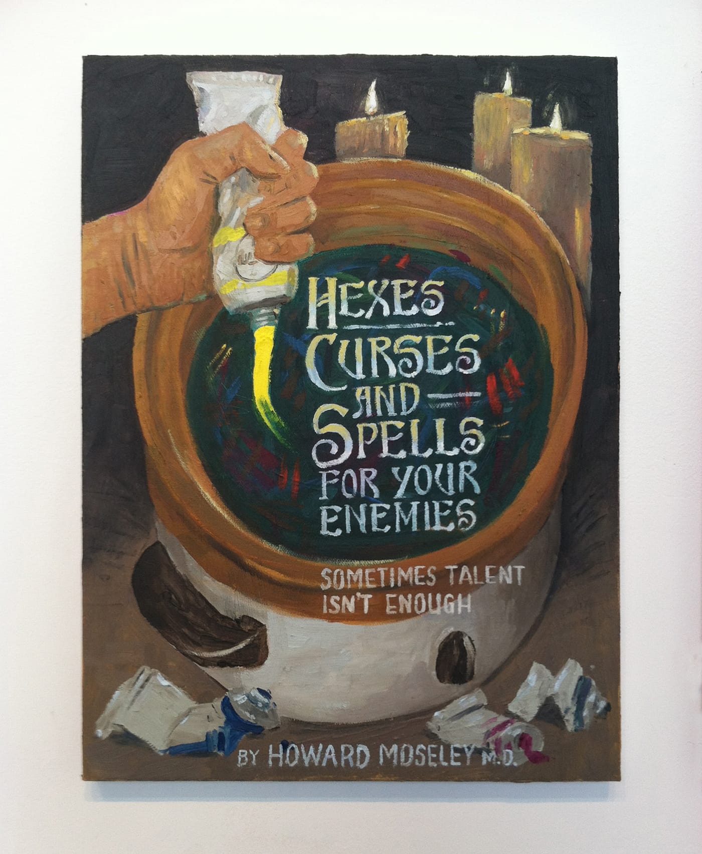 Paul Gagner, "Hexes, Curses, and Spells" (2016), oil on canvas (click to enlarge)