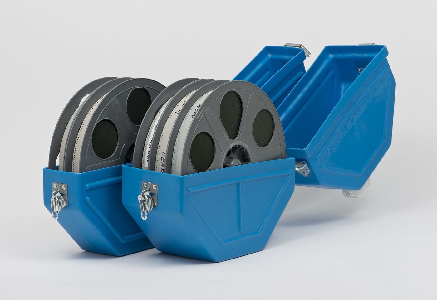 Margaret Honda, Cases and Reels for "Color Correction" (2015) (via hammer.ucla.edu)