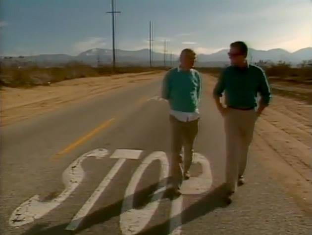 David Hockney and Huell Howser (via facebook)