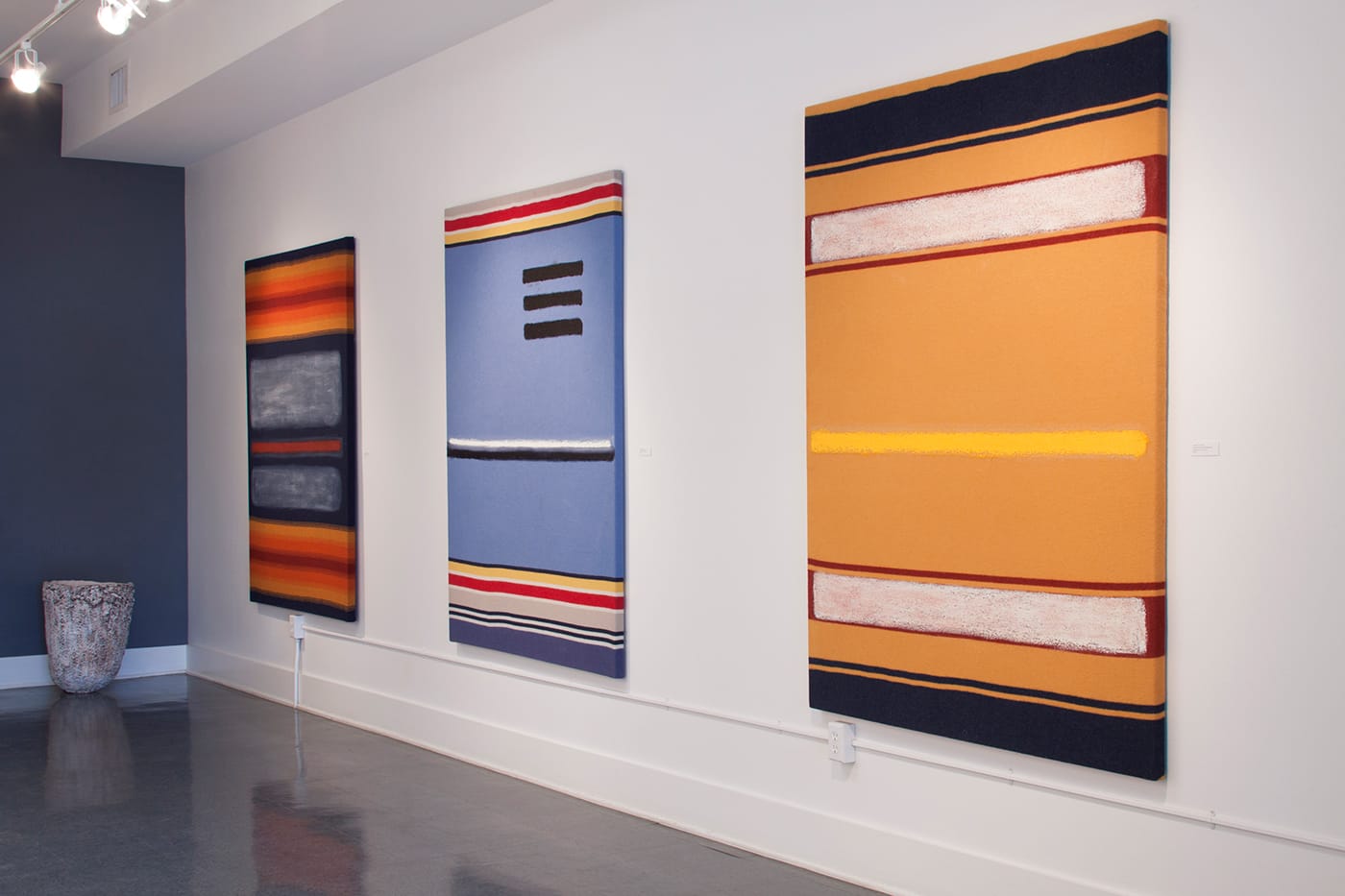 Juventino Aranda, installation view, "Shroud of Aztlan (Burial Shroud of the Southwest)" (2015), Studio Two Zero Two, Walla Walla (photo by Jenna Gard, courtesy the artist)