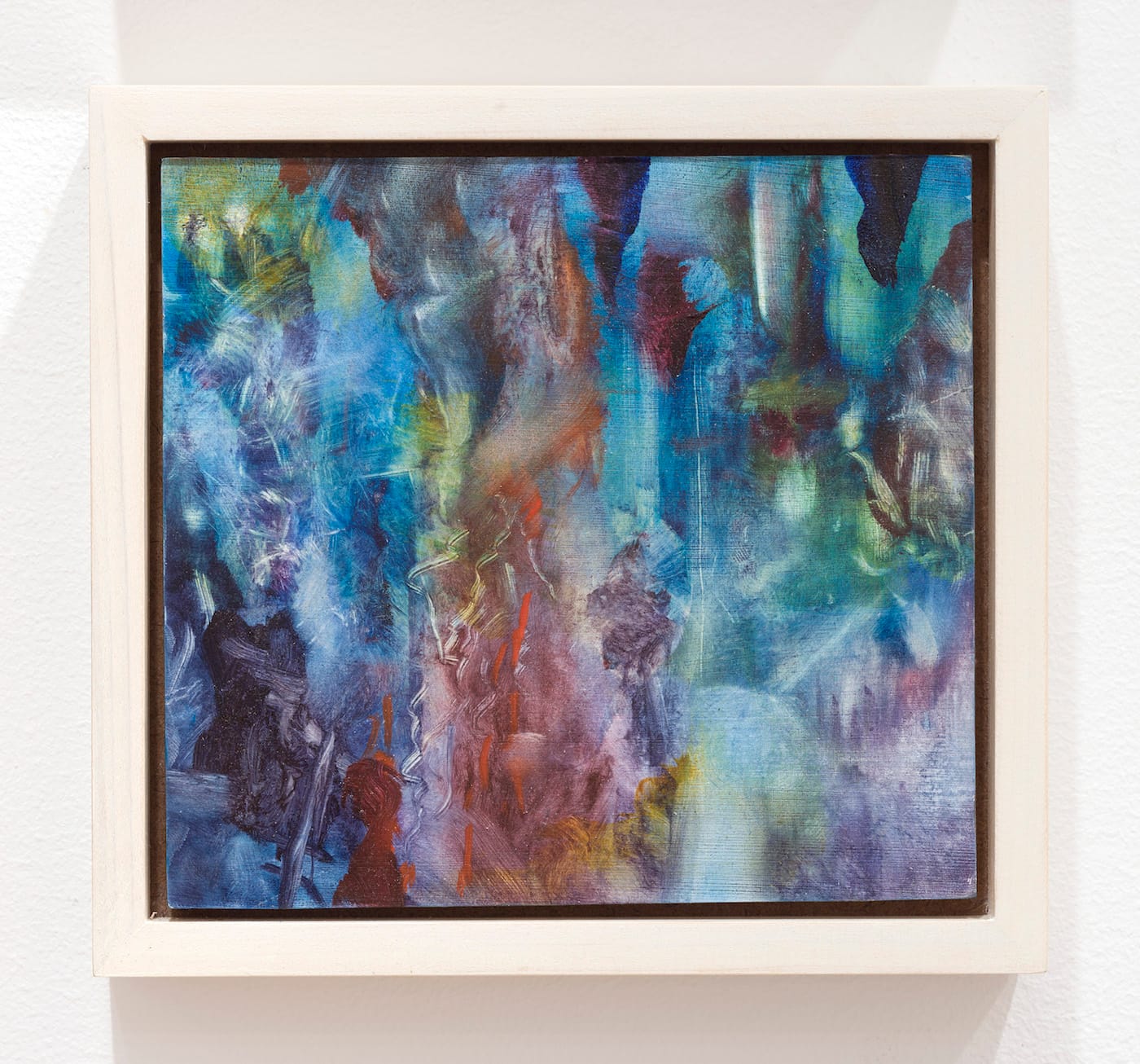 David King Strawberry Wine, 2016 Oil on panel Framed: 7 1/8 x 7 5/8 x 1 1/2 inches (18.1 x 19.4 x 3.8 cm) Courtesy the artist and David Zwirner, New York/London