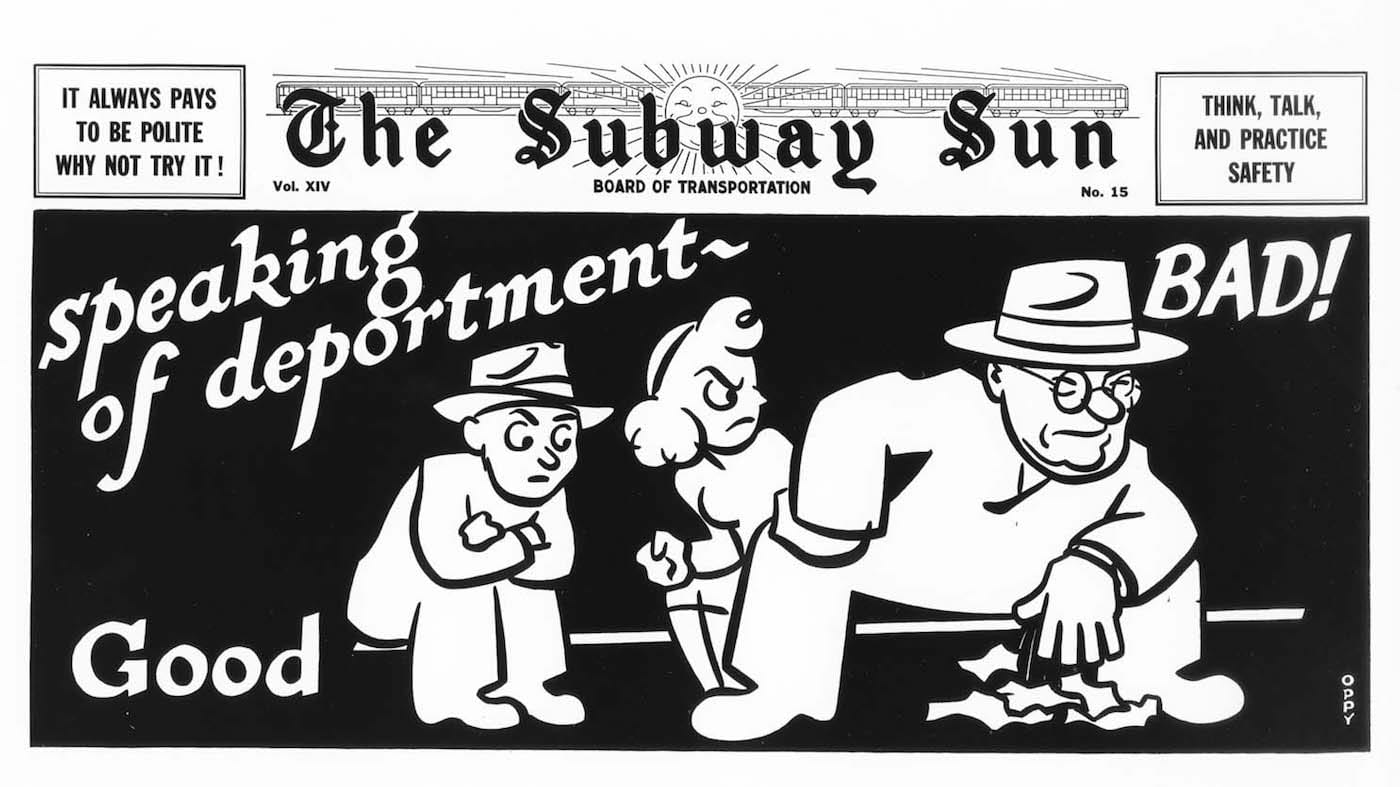 Manspreading, NYC, 1947