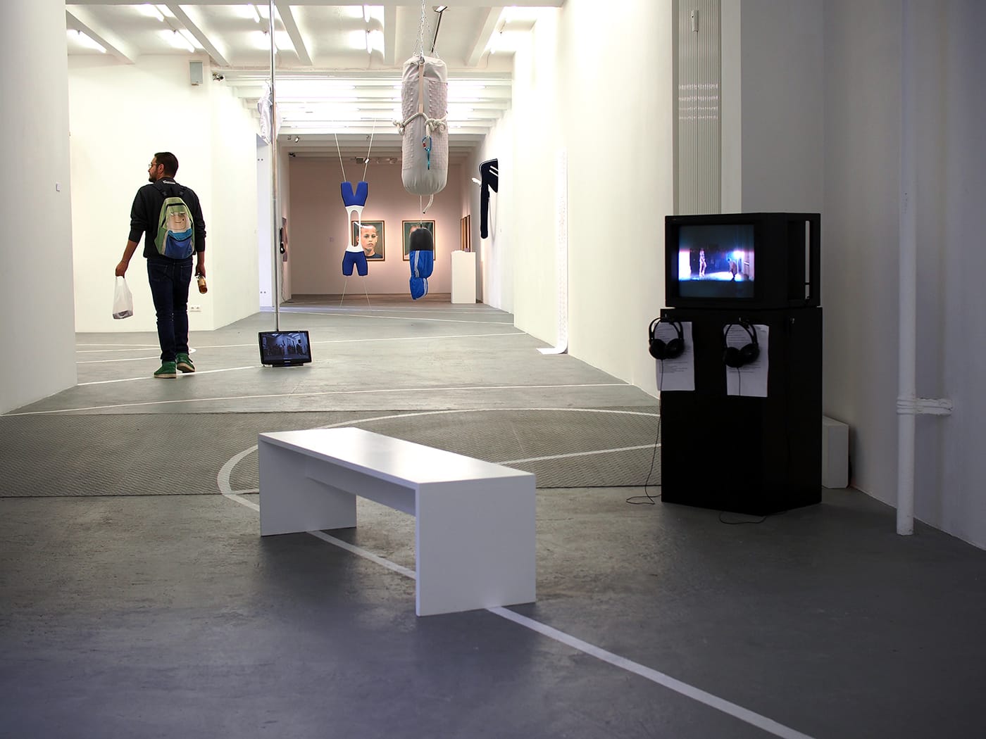 Installation view, 'Contesting/Contexting SPORT' at NGBK (click to enlarge)