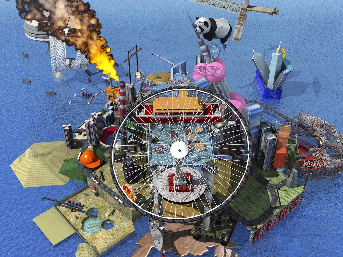 RMB City-A Second Life City Planning 05_2007_digital print_120x160cm