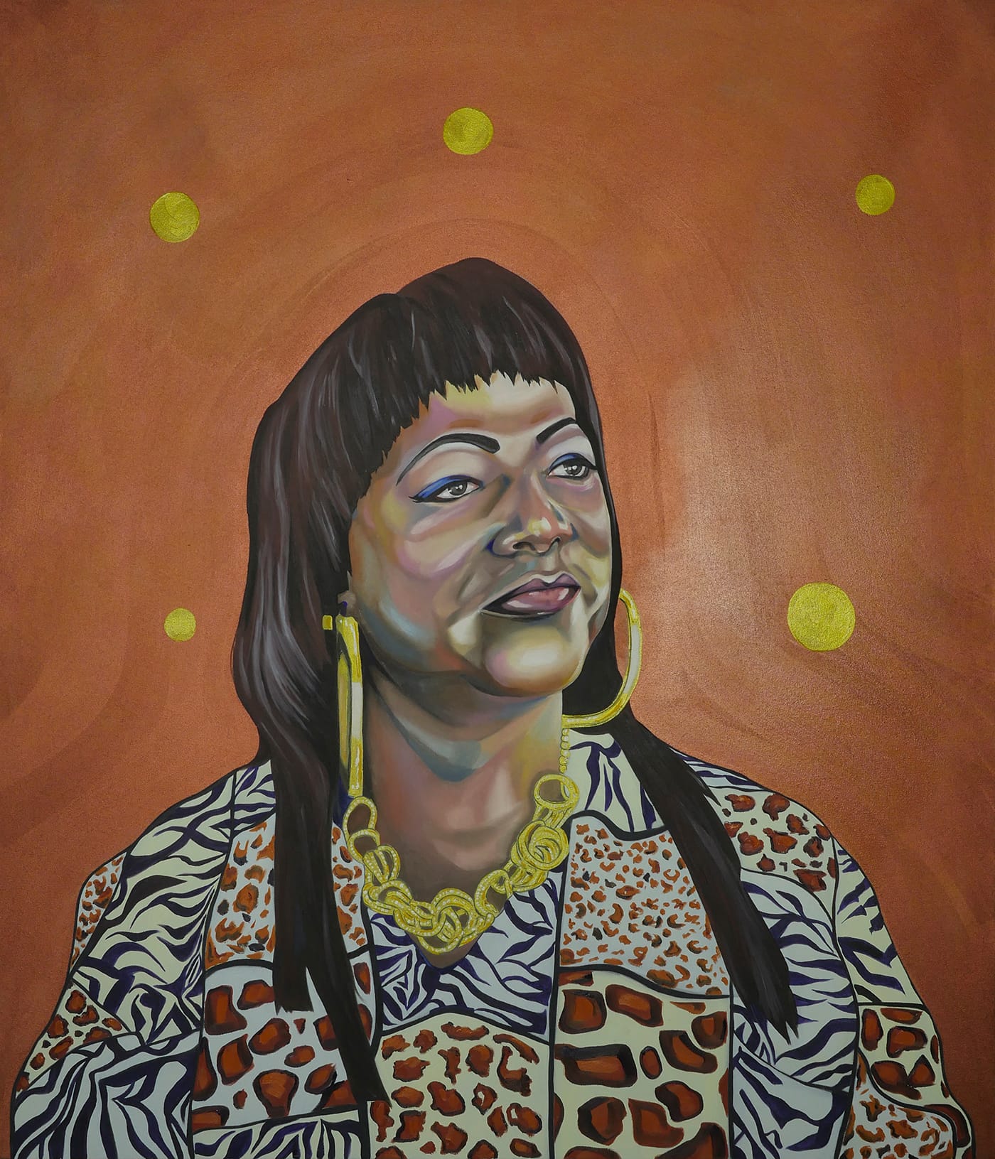 Ryan Wilks, "Terri," oil on canvas, 48" x 56"
