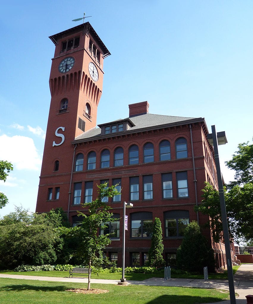 The University of Wisconsin-Stout in Menomonie, Wisconsin (photo by Bobak Ha'Eri/Wikimedia)