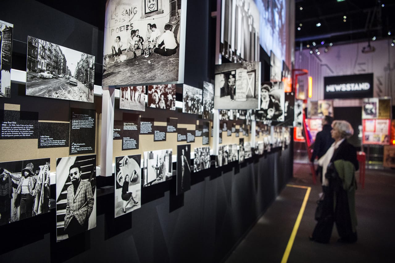 Timeline of 'The Velvet Underground: New York Extravaganza,' installation view (all photos by and © William Beaucardet, courtesy Philharmonie de Paris, unless indicated otherwise)