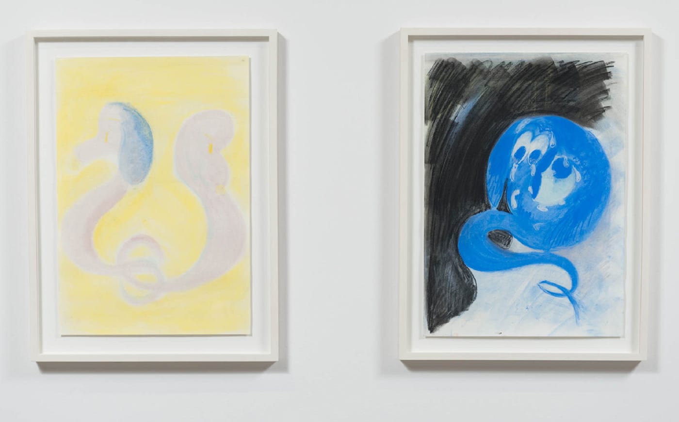 Tiziana La Melia, "puppy cat eyes on you & idling moon dog tears" (2016), 27" × 20", Soft pastel on paper