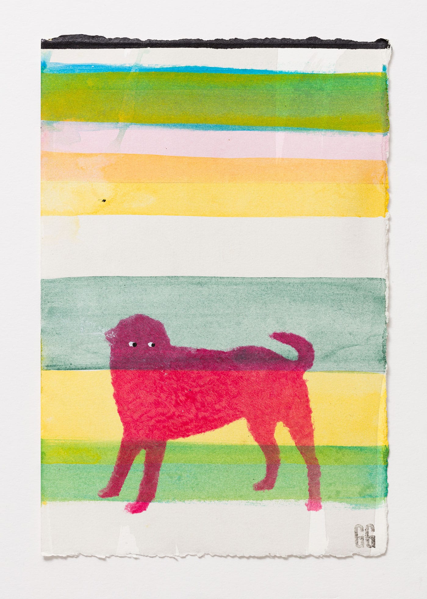 Glenn Goldberg, "There 6" (2016), pencil, ink, and watercolor on paper, 15 x 12 in framed