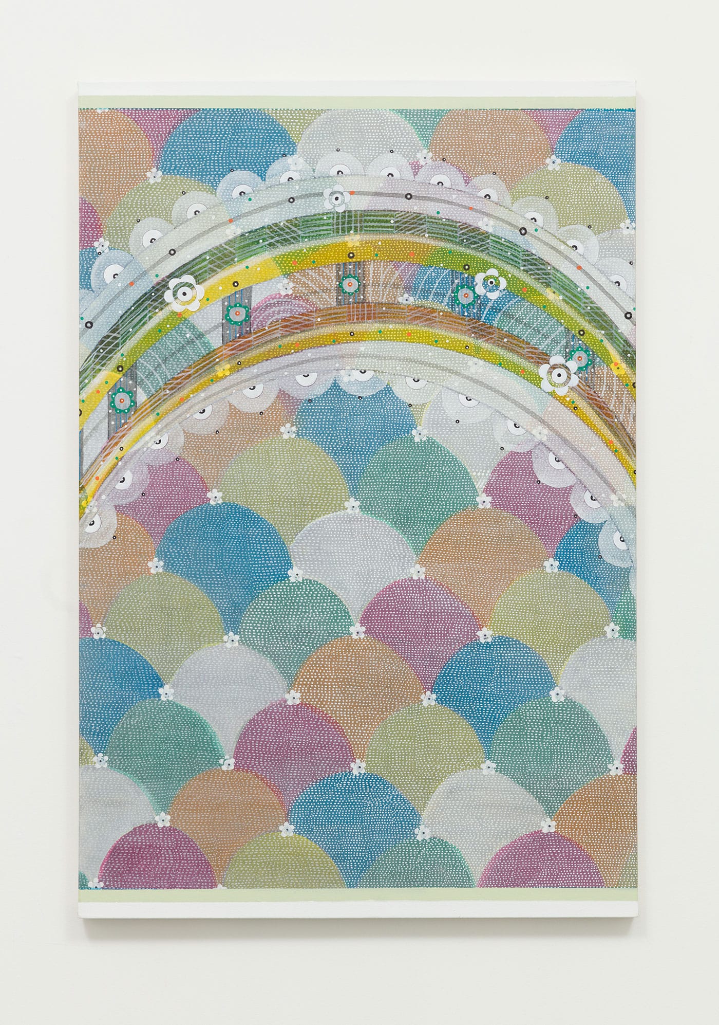 Glenn Goldberg, "Afternoon" (2016), acrylic, gesso, ink and pencil on canvas, 60 x 40 in