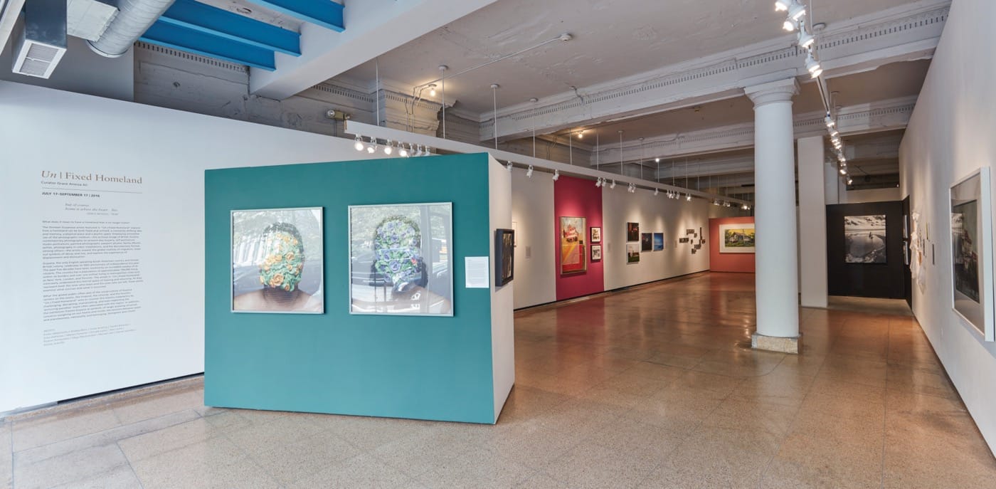 Installation view of 'Un | Fixed Homeland' at Aljira (all photos by Argenis Apolinario, courtesy Aljira, a Center for Contemporary Art) (click to enlarge)