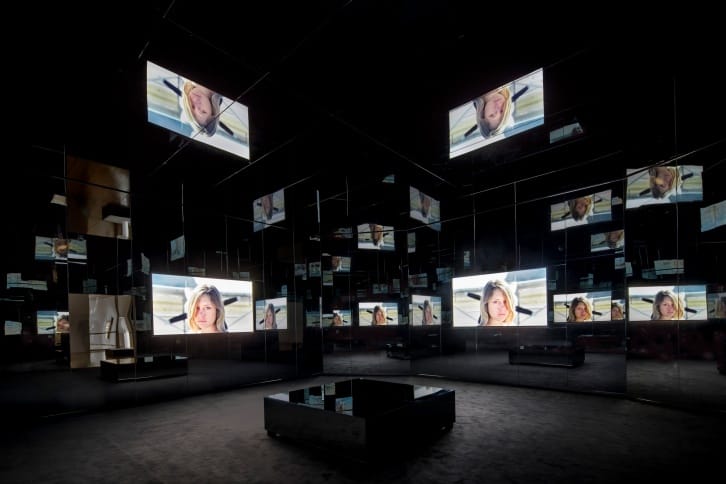 Doug Aitken, "Black Mirror" (2011) (photo: Norbert Miguletz, via moca.org)