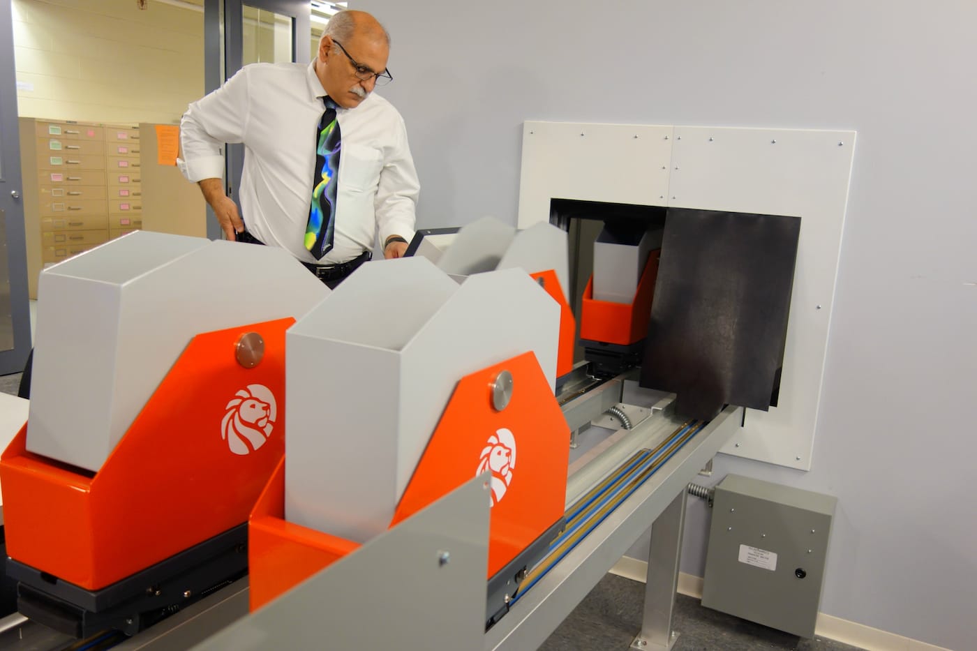 The "book train" at the New York Public Library