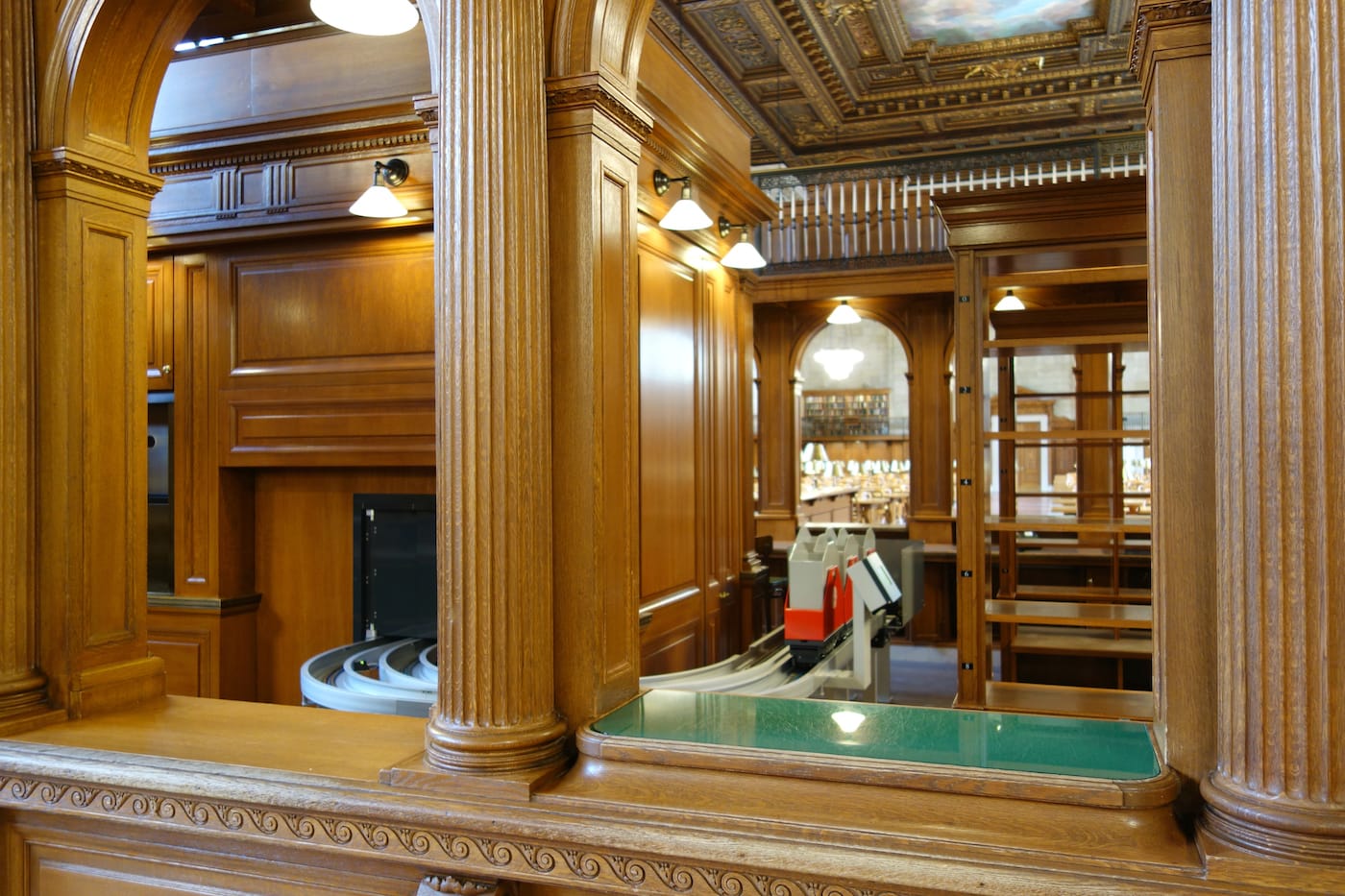 The "book train" at the New York Public Library