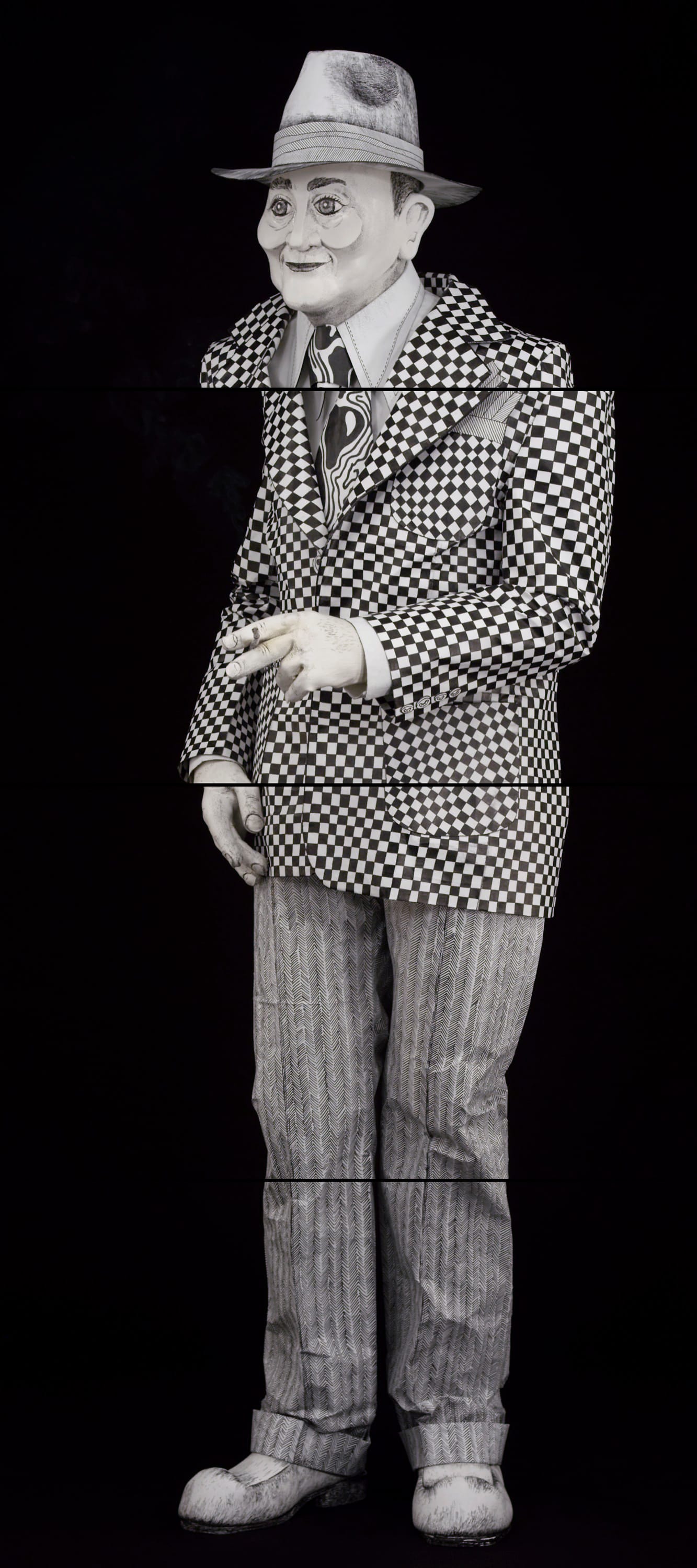 Brian Bress
(American, b. 1975)
Video still from Man with Cigarette (on black), 2016 High-definition three-channel video (color), four high- definition monitors and players, wall mounts, framed, 40.25 x 91 x 7 inches
(Total Running time: 15 min., 48 sec., loop)
© Brian Bress
Image courtesy of Cherry and Martin, Los Angeles