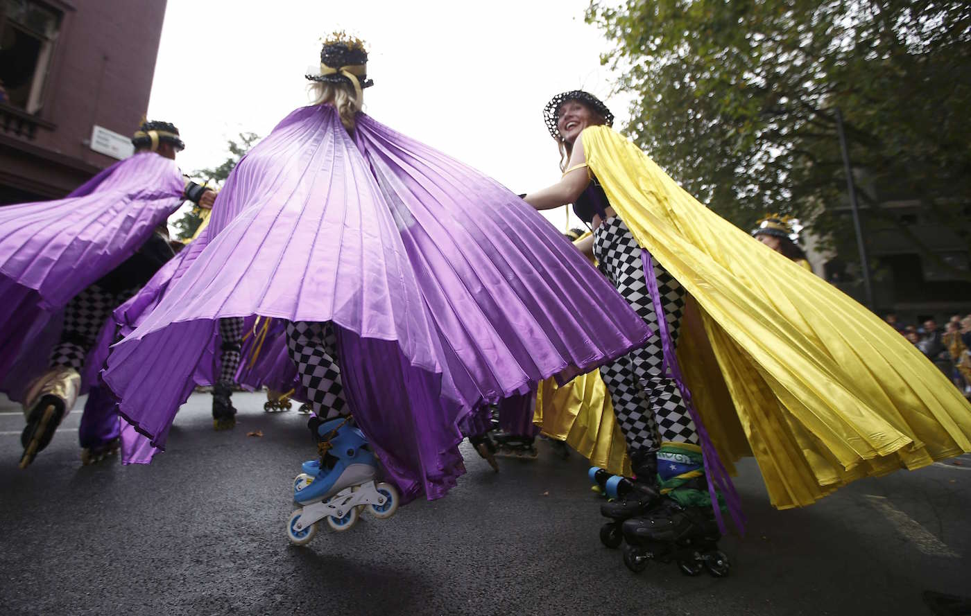 Performers participate in the children's day parade at the Notting Hill Carnival in London, Britain August 28, 2016. REUTERS/Peter Nicholls