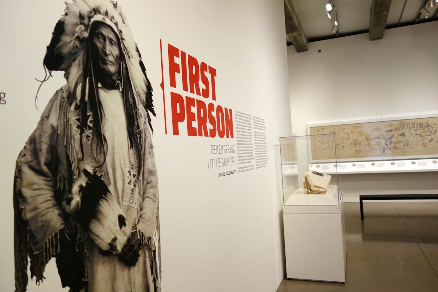 Installation view of 'First Person: Remembering Little Bighorn' (photo by the author for Hyperallergic) 