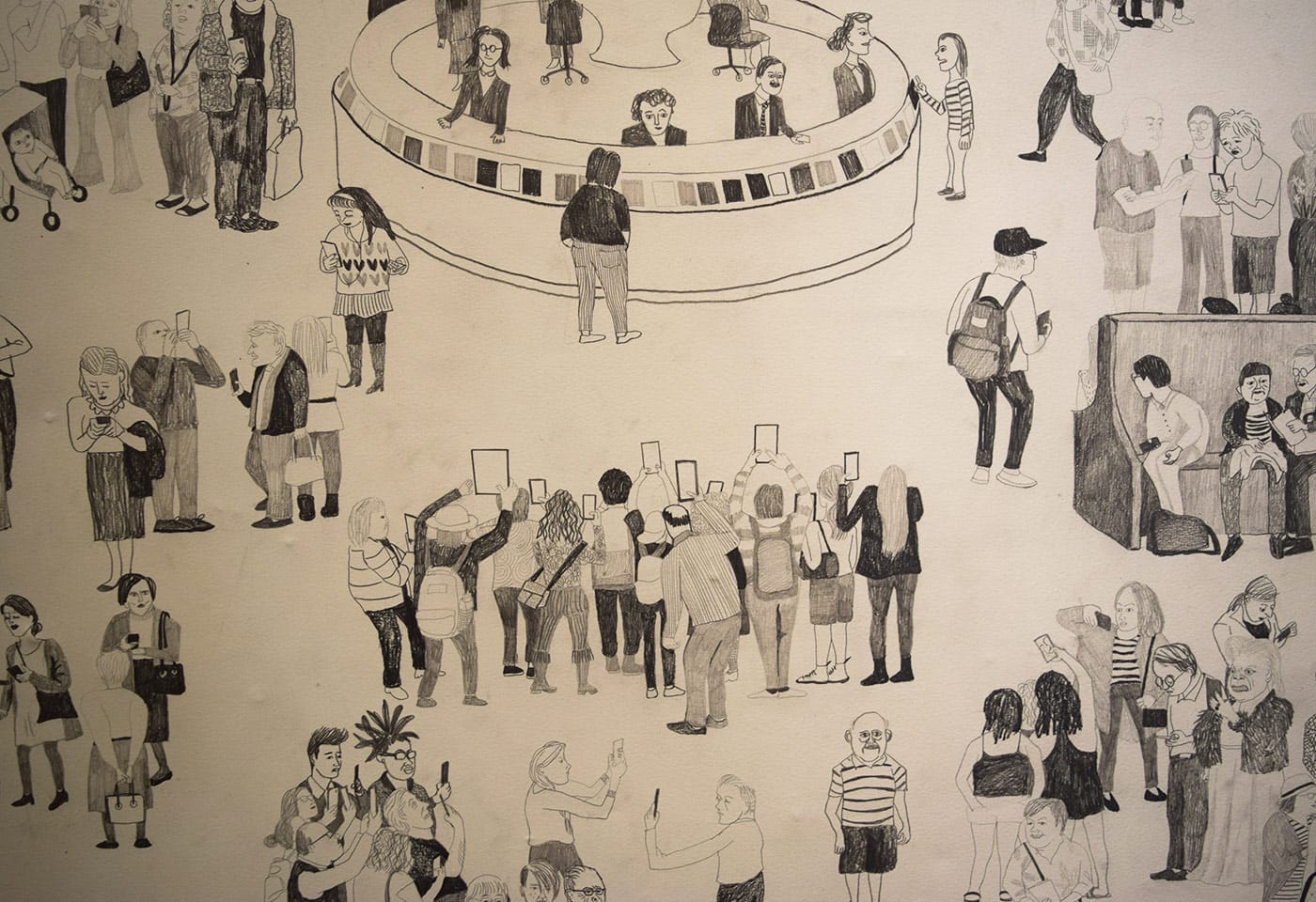 Hai-Hsin Huang, "The MET #2" (2016, detail) (click to enlarge)