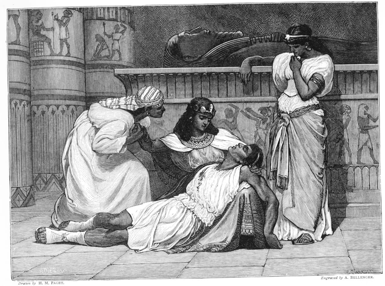 Illustrator: H. M. Paget Engraver: A. Bellenger Original Illustration Size: 145 x 195 mm / 5″22 x 7″22 Illustration Number: 31/35 Source Text: The Plays of William Shakespeare / Edited and Annotated by Charles and Mary Cowden Clarke / Illustrated by H. C. Selous / With Thirty-five Full Page Wood Engravings after Frank Dicksee, RA., H. M. Paget, A. Hopkins, R. W.S., and others / And Thirty-five Photogravure Plates / Special Edition / Part XXXI. Published: London, Paris and Melbourne: Cassell & Company, Limited [1864–68?]