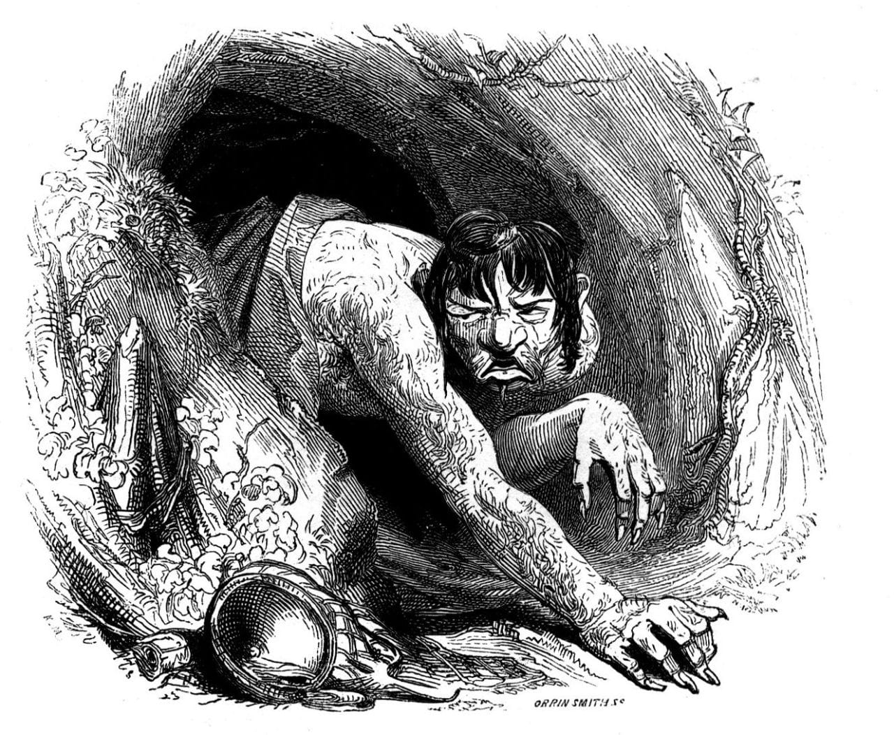 Kenny Meadows, "Caliban" (from "The Tempest") 