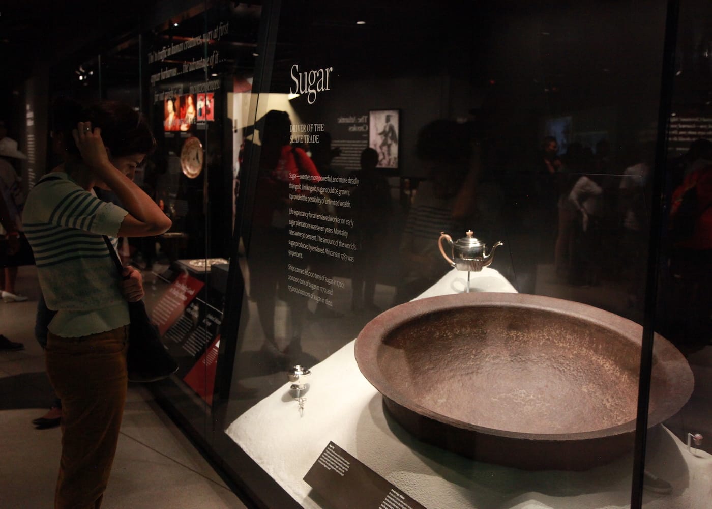 A display in the historical galleries of the National Museum of African American History and Culture in Washington, DC