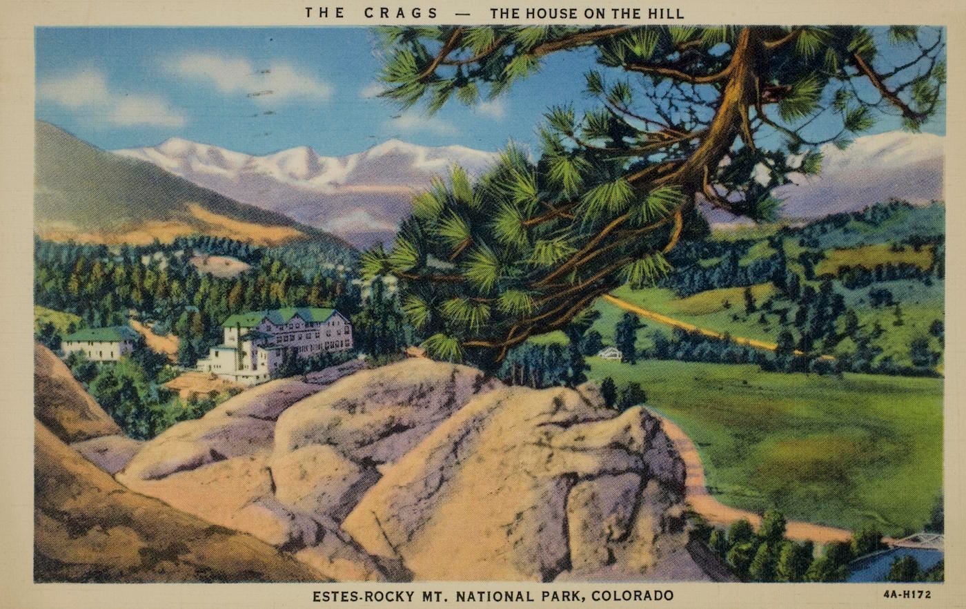 Curt Teich & Co., "Estes, Rocky Mountain National Park, Colorado" (1940) (courtesy George Eastman Museum, gift of 3M Foundation)