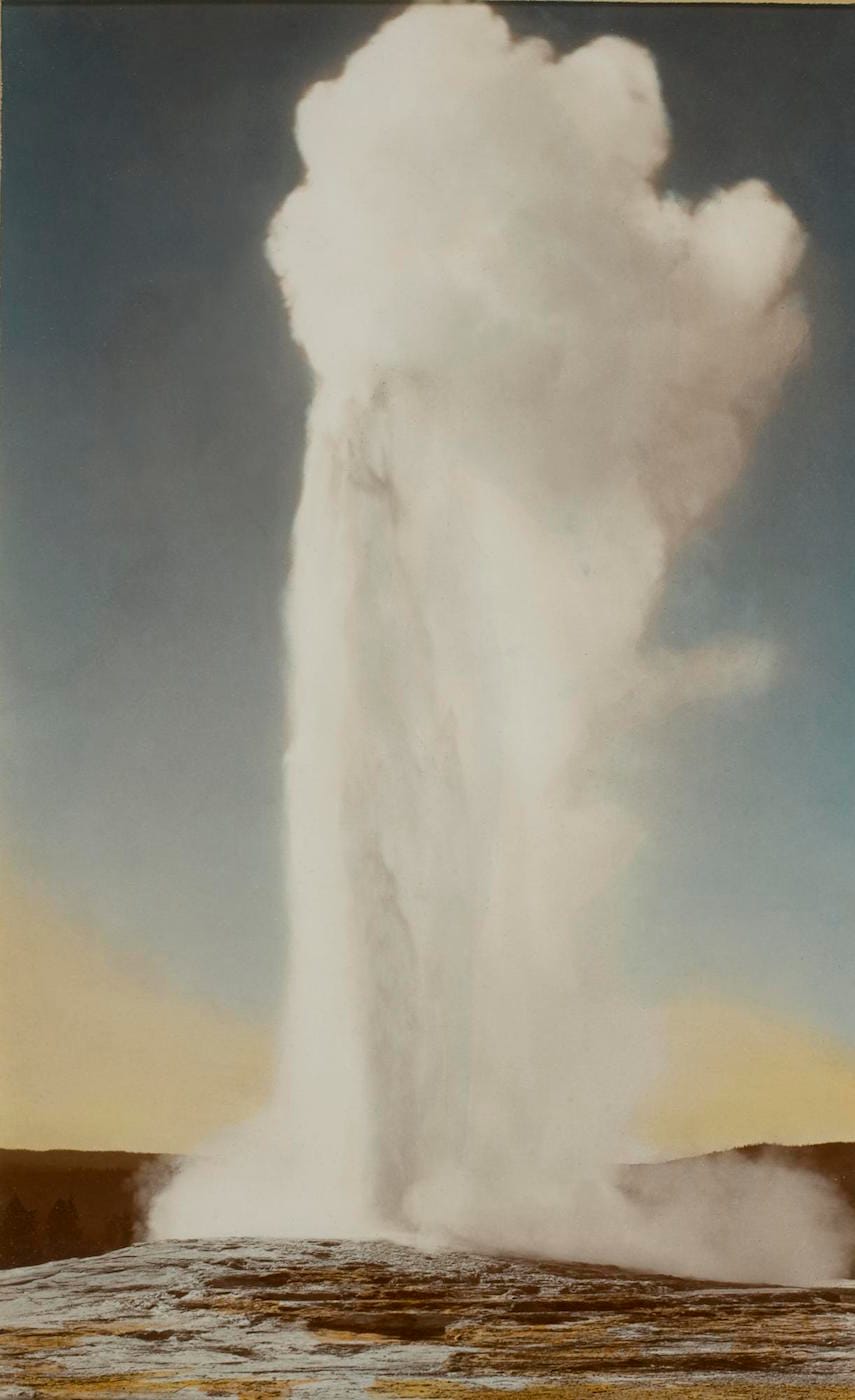 Frank Jay Haynes, "Old Faithful Geyser" (1900) (courtesy George Eastman Museum, gift of 3M Foundation)
