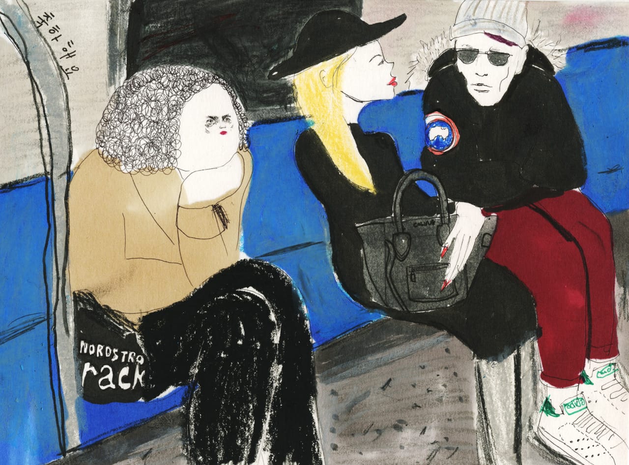 Kyung Me, "congratulations" (2013), colored pencil and pastel on paper, 10 x 9 in