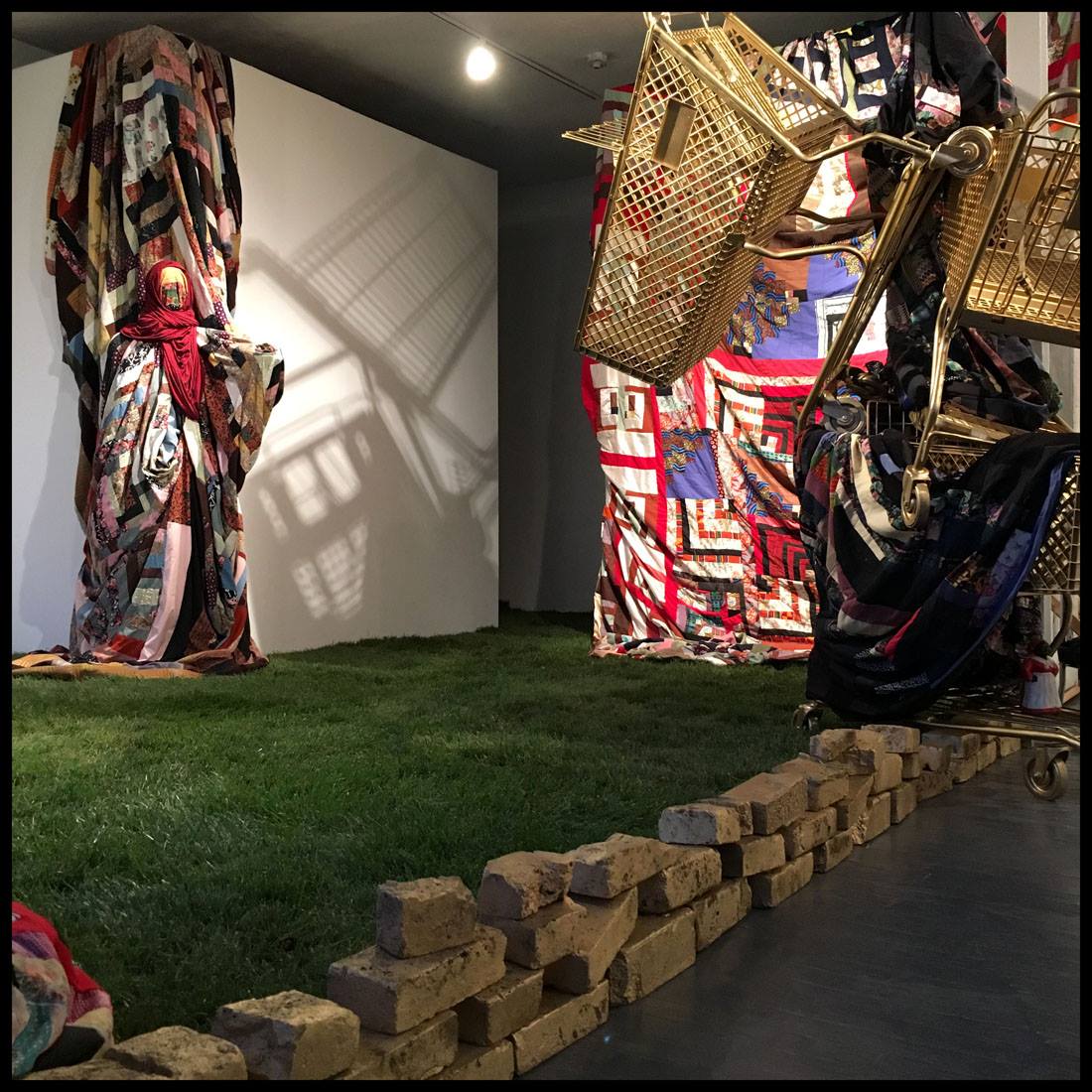 Installation view of Basil Kincaid / Audrey Simes: R3clamation : Inward Quest at Hoffman LaChance Contemporary