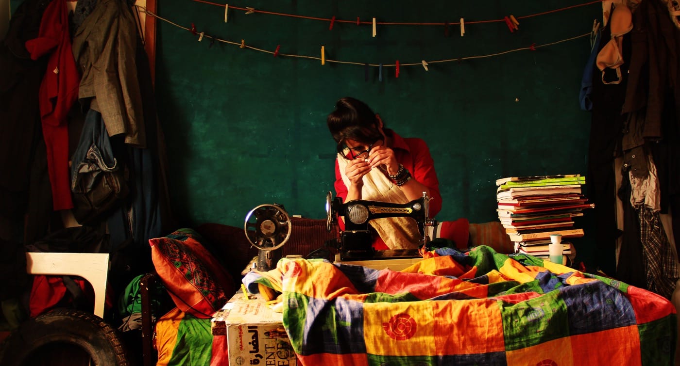 Nidaa Badwan, "One Hundred Days Of Solitude; Code: 4" (2014) c-print, 24 x 40 inches (60 x 100 cm)(all images courtesy of Postmasters Gallery, New York)