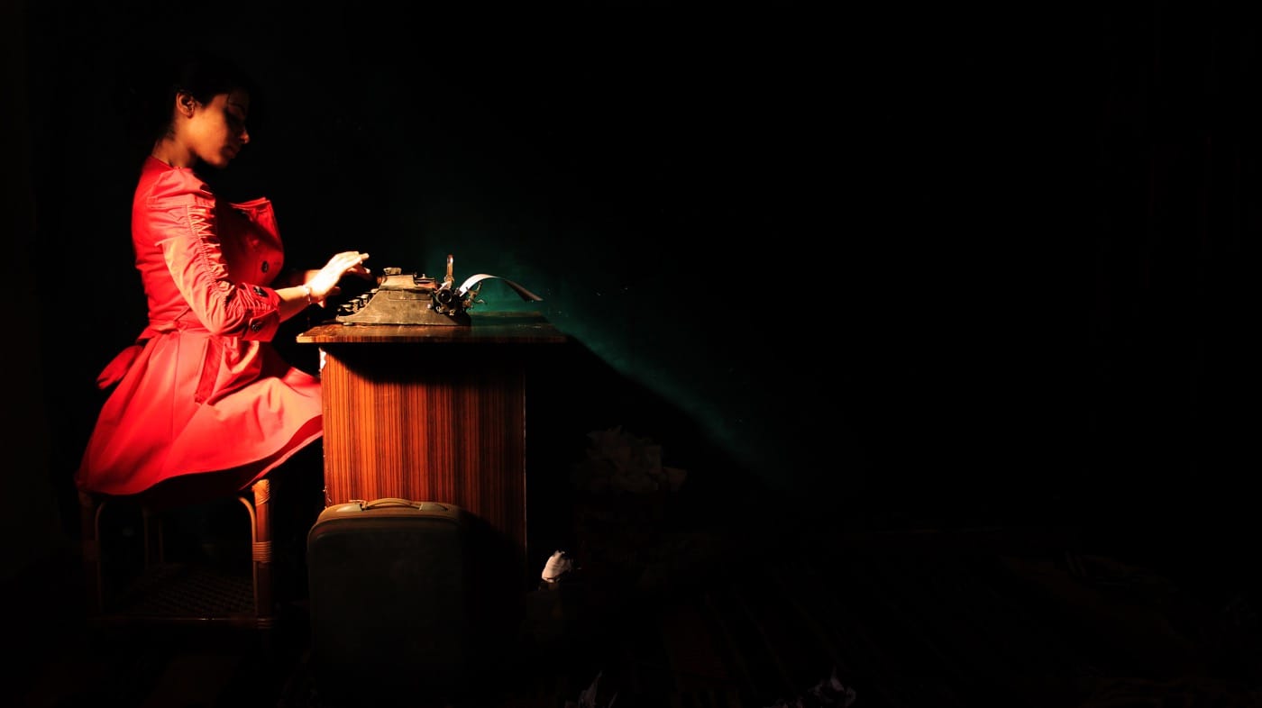 Nidaa Badwan, "One Hundred Days Of Solitude; Code: 8" (2014) c-print, 24 x 40 inches (60 x 100 cm) 