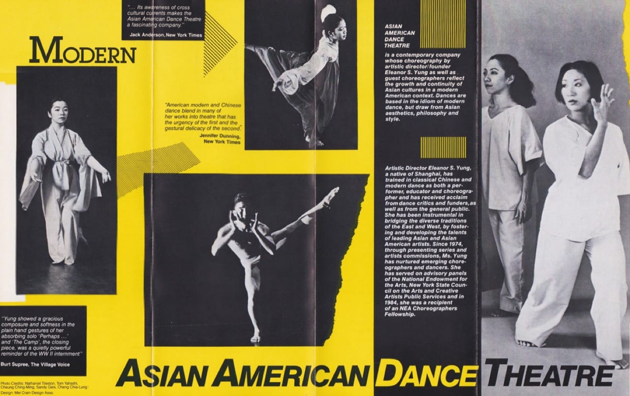 Asian American Dance Theatre Poster, 1970s. Collection of Asian American Arts Centre.
