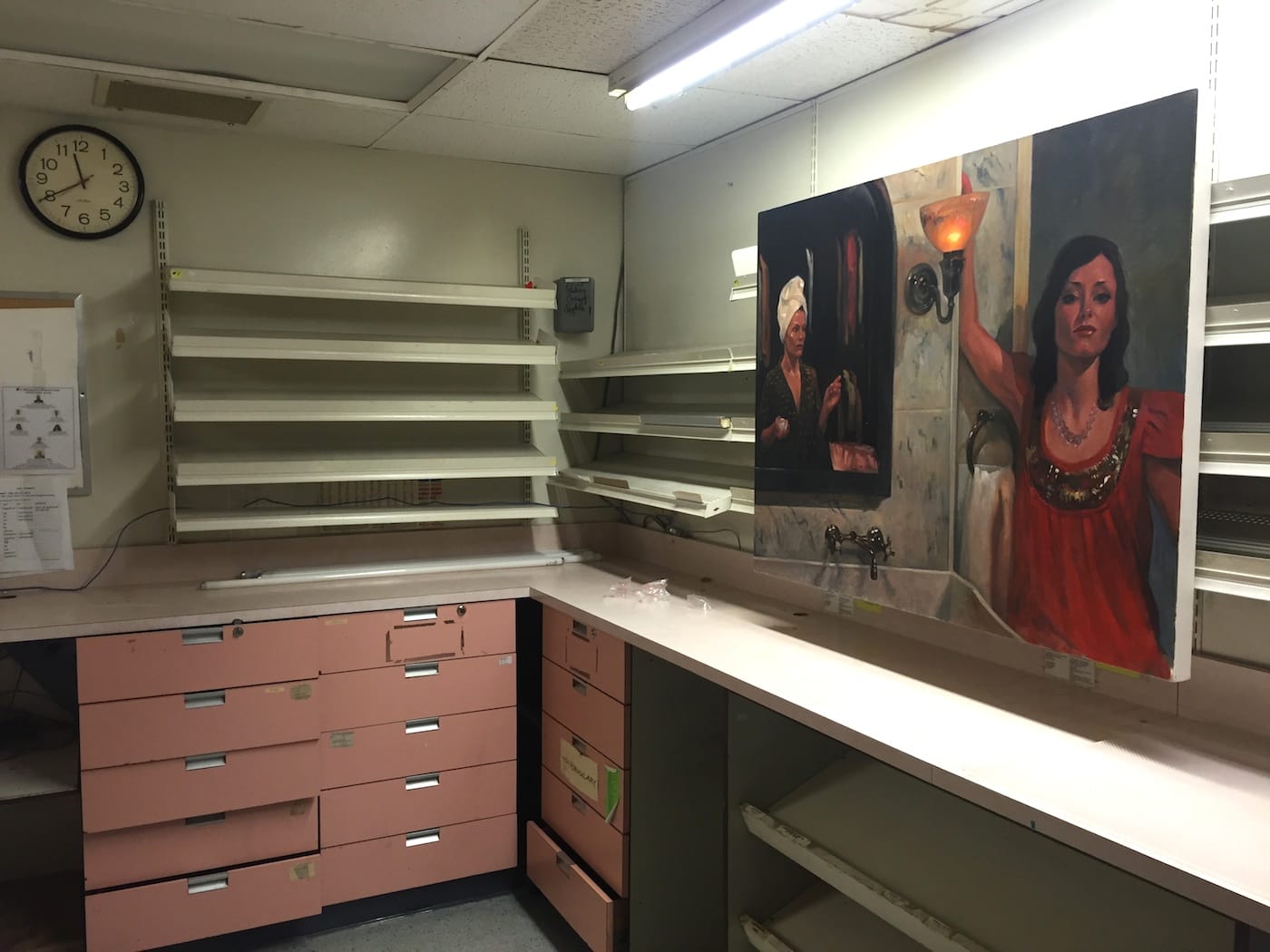 Delia Brown, "You Know, Paul is Going to Grow Tired of You, Just as You’ve Grown Tired of Me" (2012), Oil on linen, 36 × 48 in.