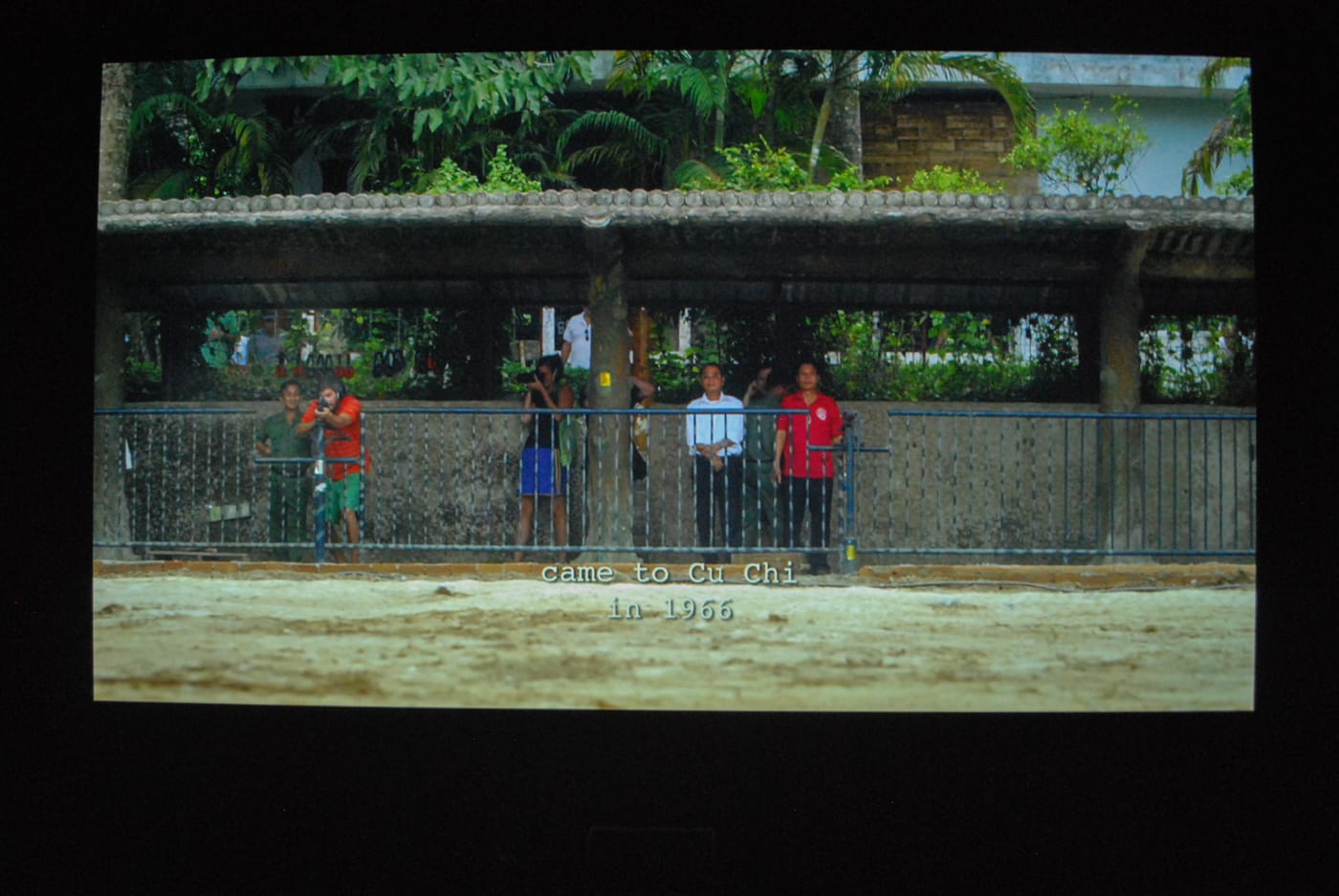 The Propeller Group, "Cu Chi Guerrillas," (201), photograph of projection. 