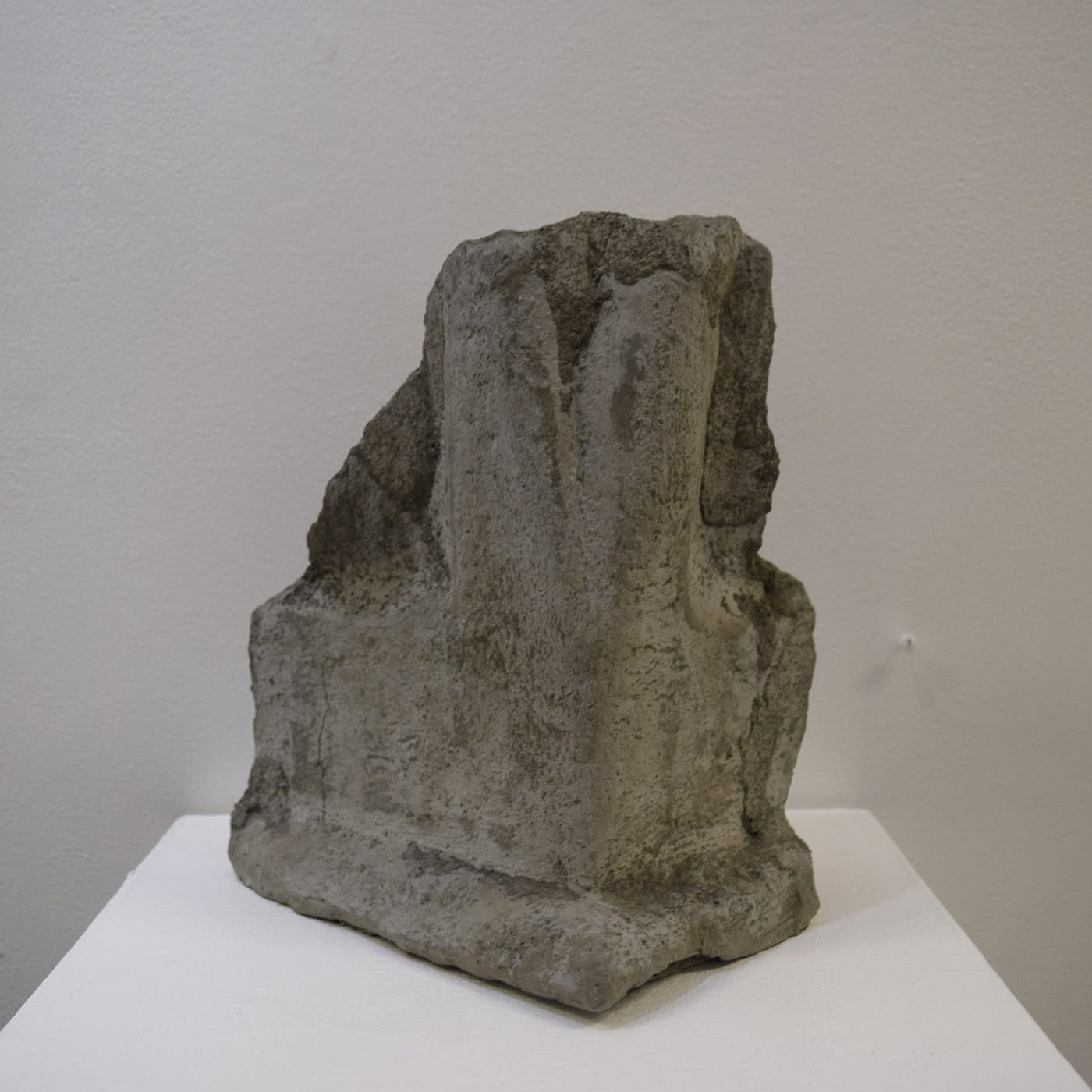 Christina Kelly and Amy Sohn, "Chunk" (2016), concrete cast of a chunk from the concrete Coignet Building on 3rd Avenue and 3rd Street, 10 x 14 x 10 in