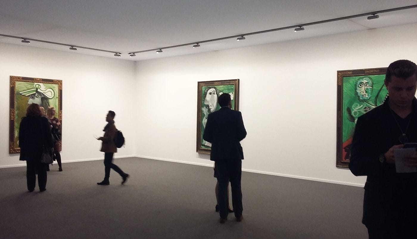 The booth of Helly Nahmad London at Frieze Masters 2016