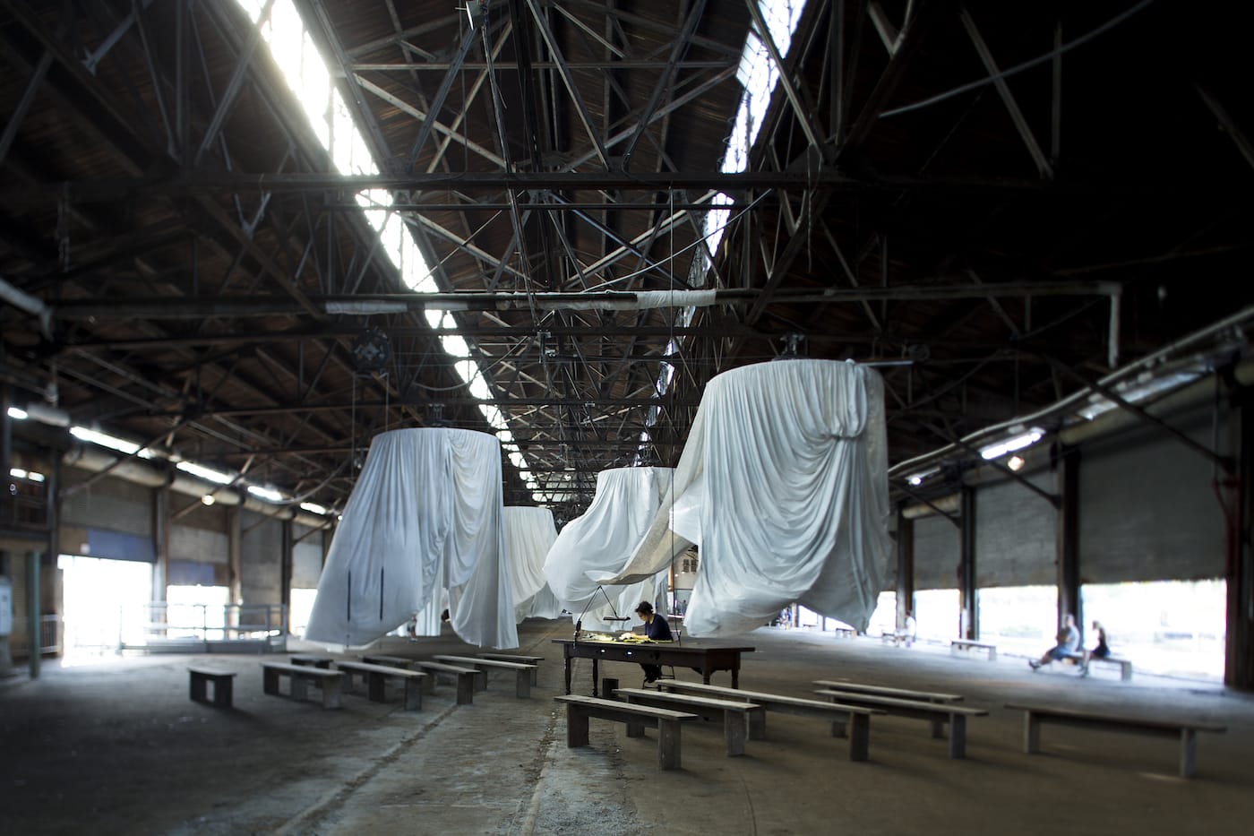 Ann Hamilton, 'habitus' (2016), installation view at Municipal Pier 9 (photo by Thibault Jeanson)