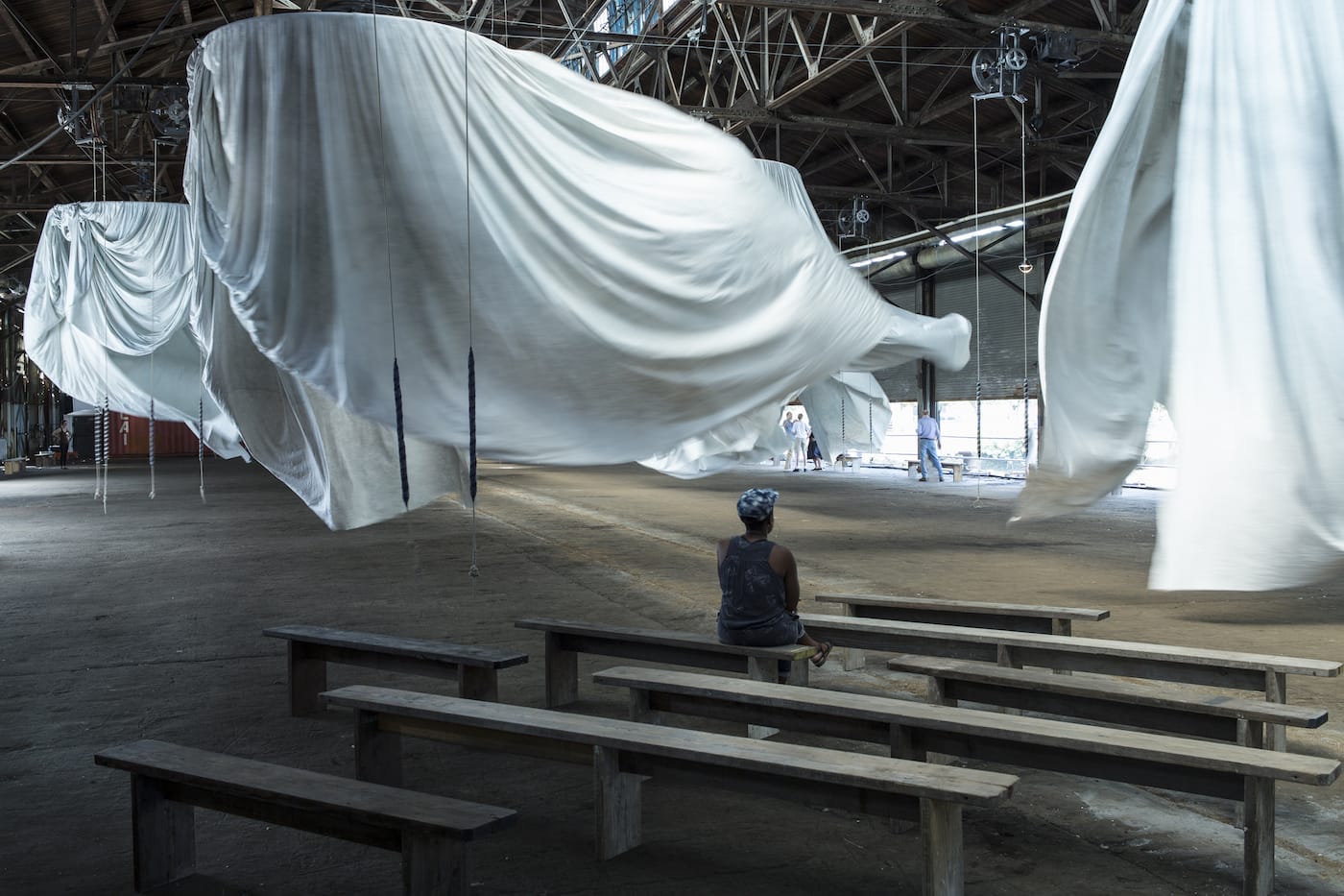 Ann Hamilton, 'habitus' (2016), installation view at Municipal Pier 9 (photo by Thibault Jeanson)