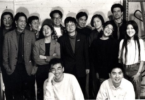 Godzilla in 1991. Photograph by Tom Finkelpearl, Courtesy of Tomie Arai. 
