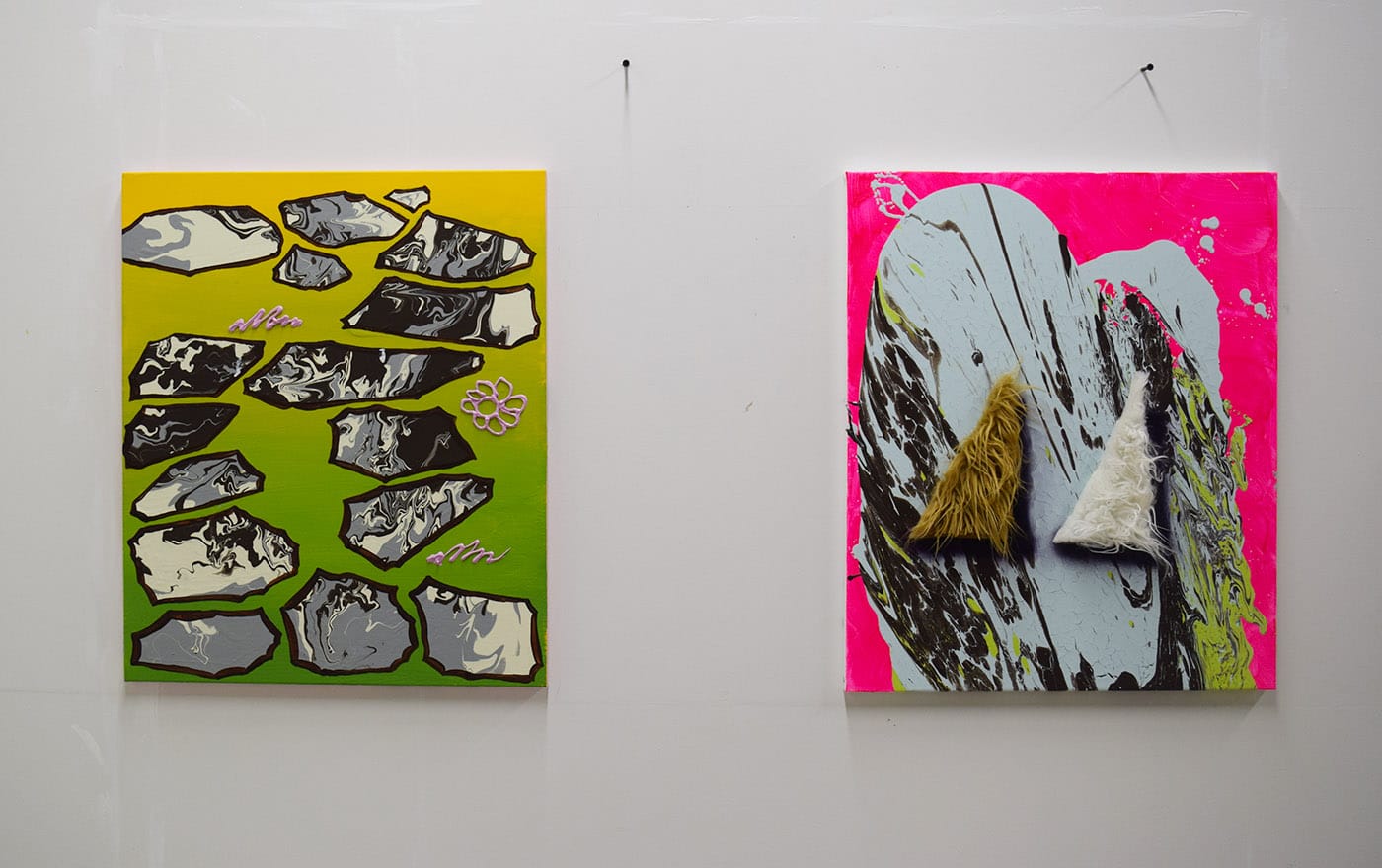 Works by Wayne Adams in his studio at 131 8th Street