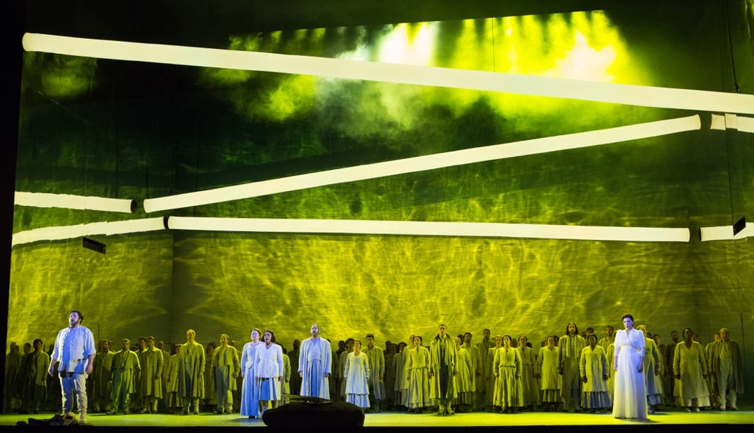 A scene from Rossini's Guillaume Tell (photo by Marty Sohl, courtesy the Metropolitan Opera)