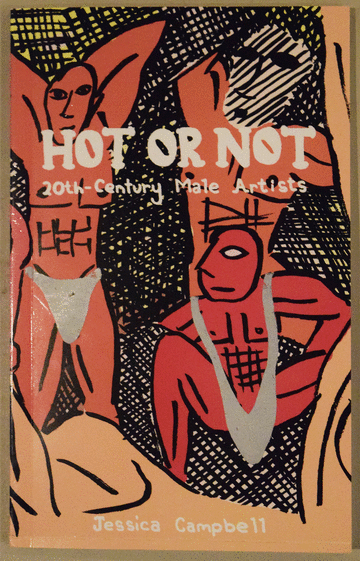 The cover of <em/>Hot or Not features figures in scratch-off underwear (gif by the author for Hyperallergic)